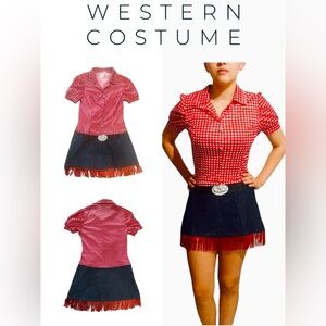 COSTUME | Cowgirl Western One Piece Dress Sz Small Costume